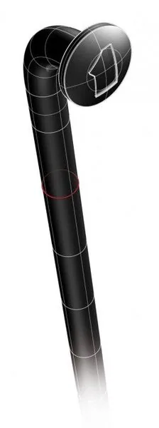 Rayon Mach1 en acier inoxydable, tête coudée à angle droit